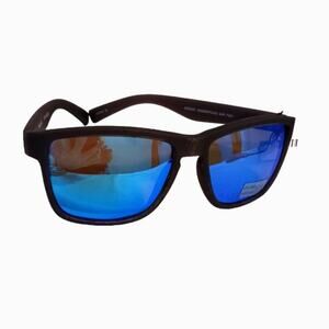 Panama Jack Sunglasses POLARIZED Blue Lens BLACK Frames 400 UV Modern